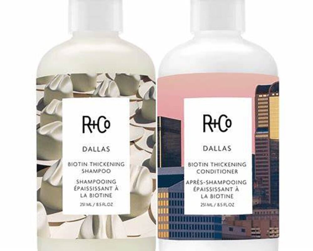 R+Co Dallas Biotin Thickening Shampoo Conditioner Set 8.5 oz Full Size